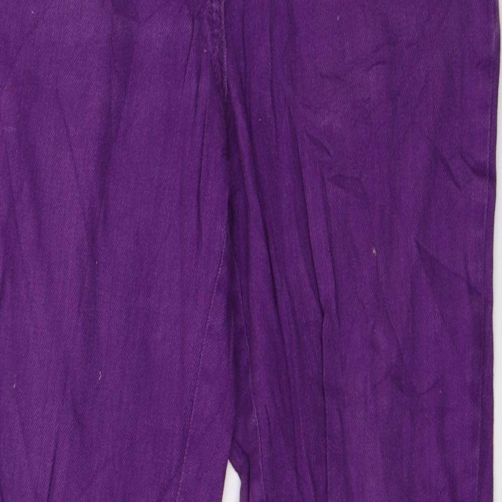 Easy Girls Purple  Denim Straight Jeans Size 14 Years
