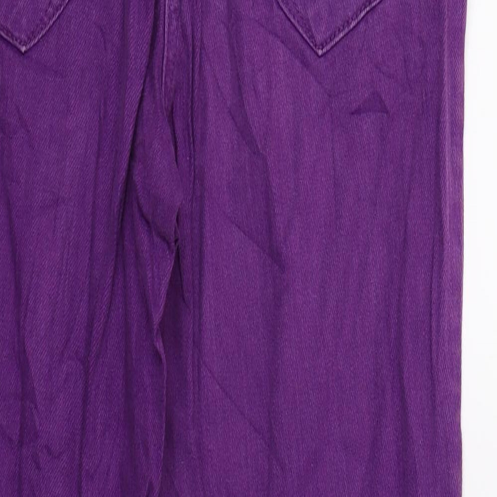 Easy Girls Purple  Denim Straight Jeans Size 14 Years