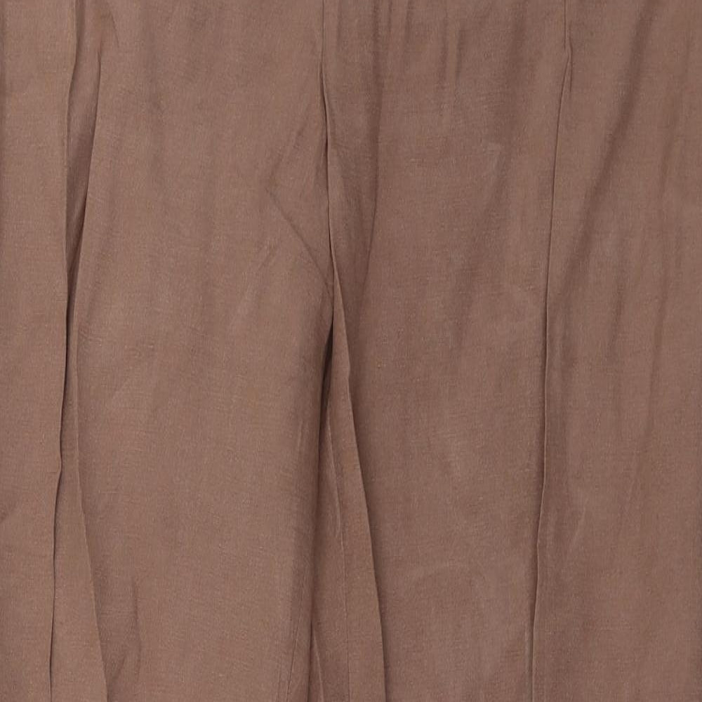 Long Tall Sally Womens Brown   Trousers  Size 18 L31 in