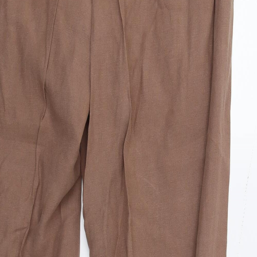Long Tall Sally Womens Brown   Trousers  Size 18 L31 in