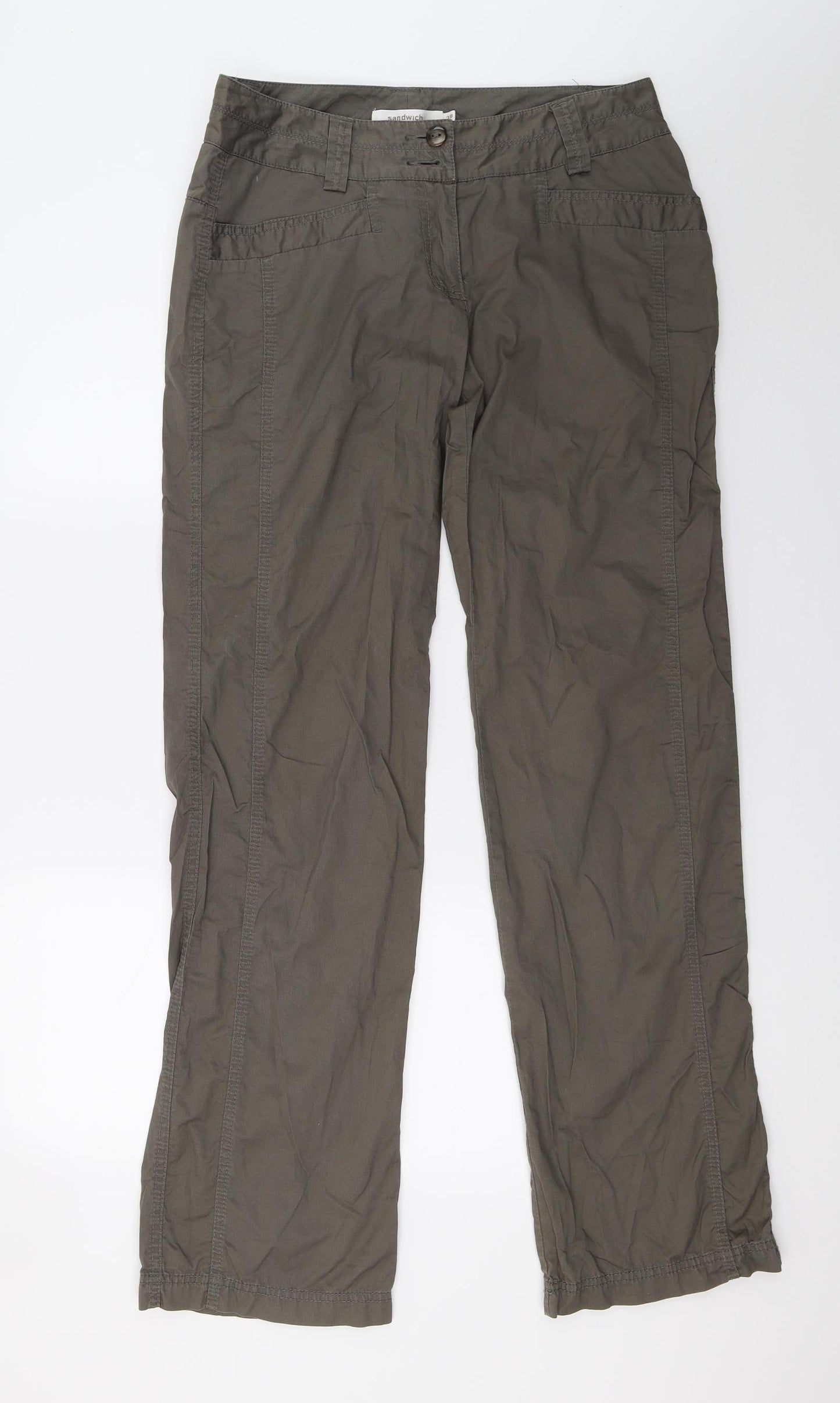 Sandwich Womens Green   Trousers  Size 10 L30 in