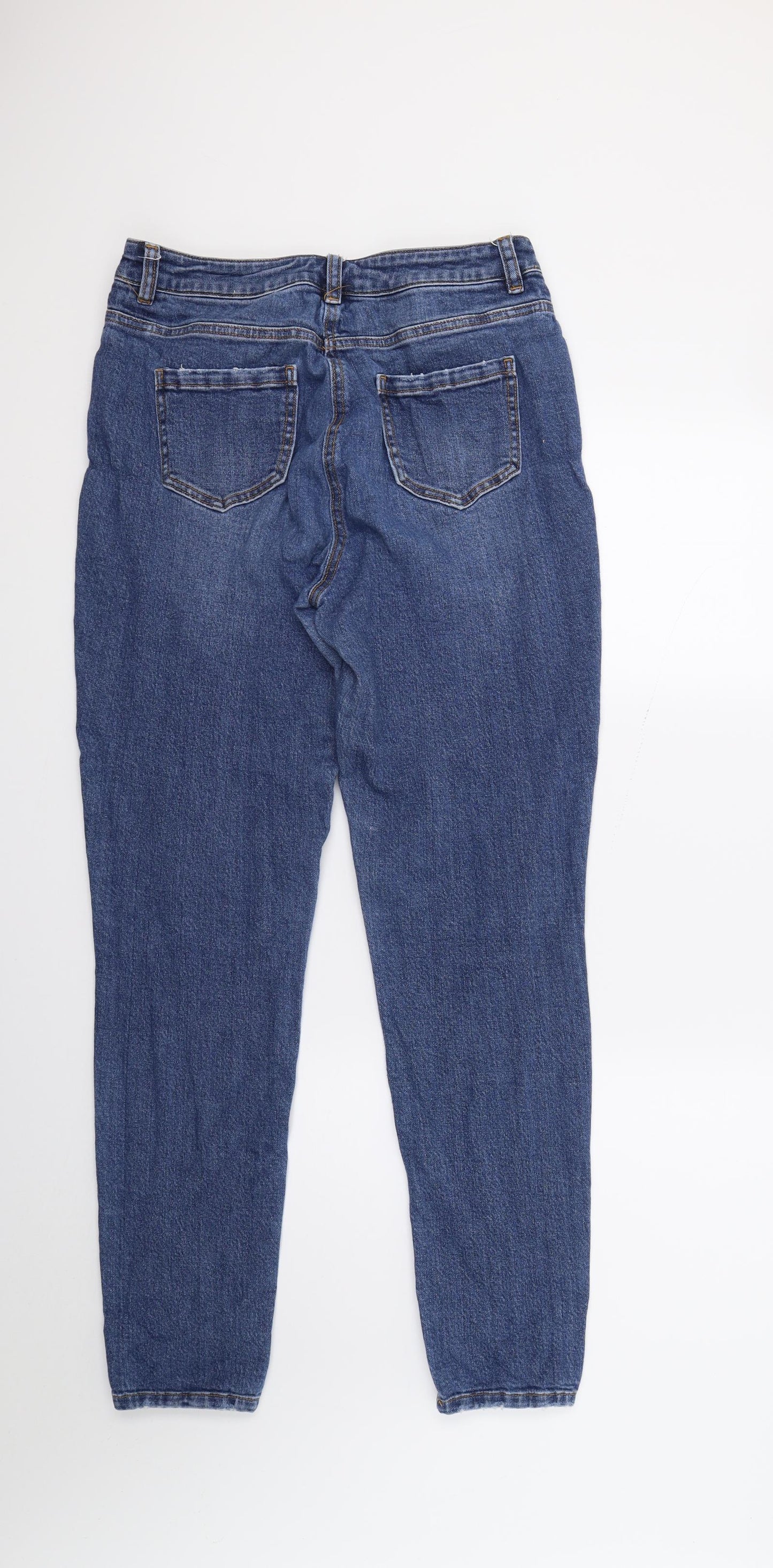 NEXT Womens Blue  Denim Skinny Jeans Size 12 L28 in