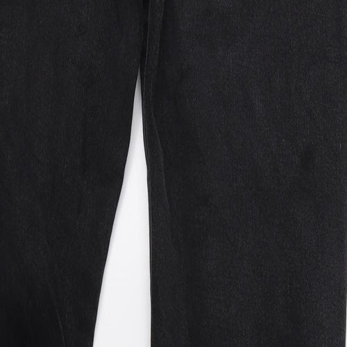 Mado Womens Black  Denim Straight Jeans Size L L29 in