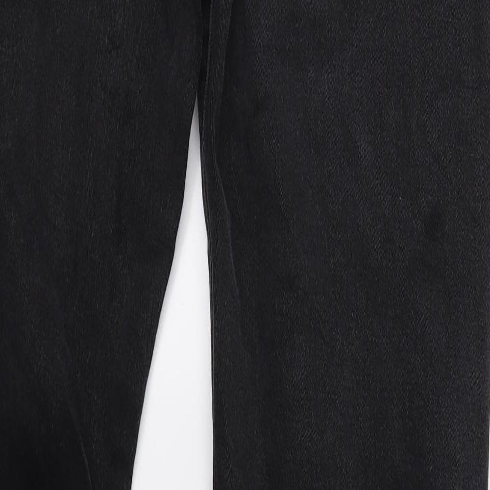 Mado Womens Black  Denim Straight Jeans Size L L29 in