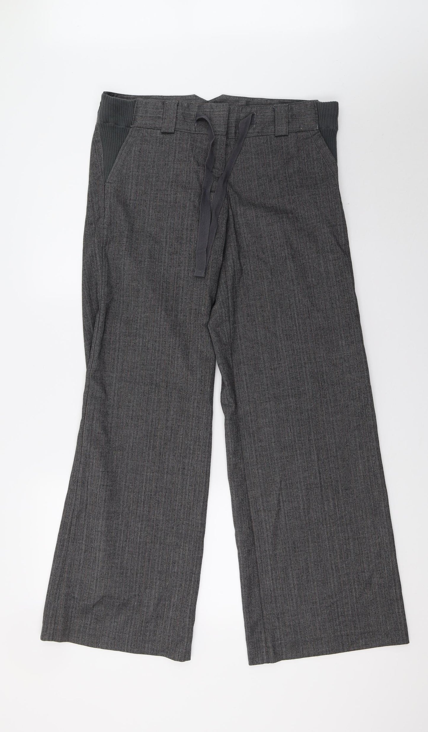 Topshop Womens Grey   Trousers  Size 10 L30 in