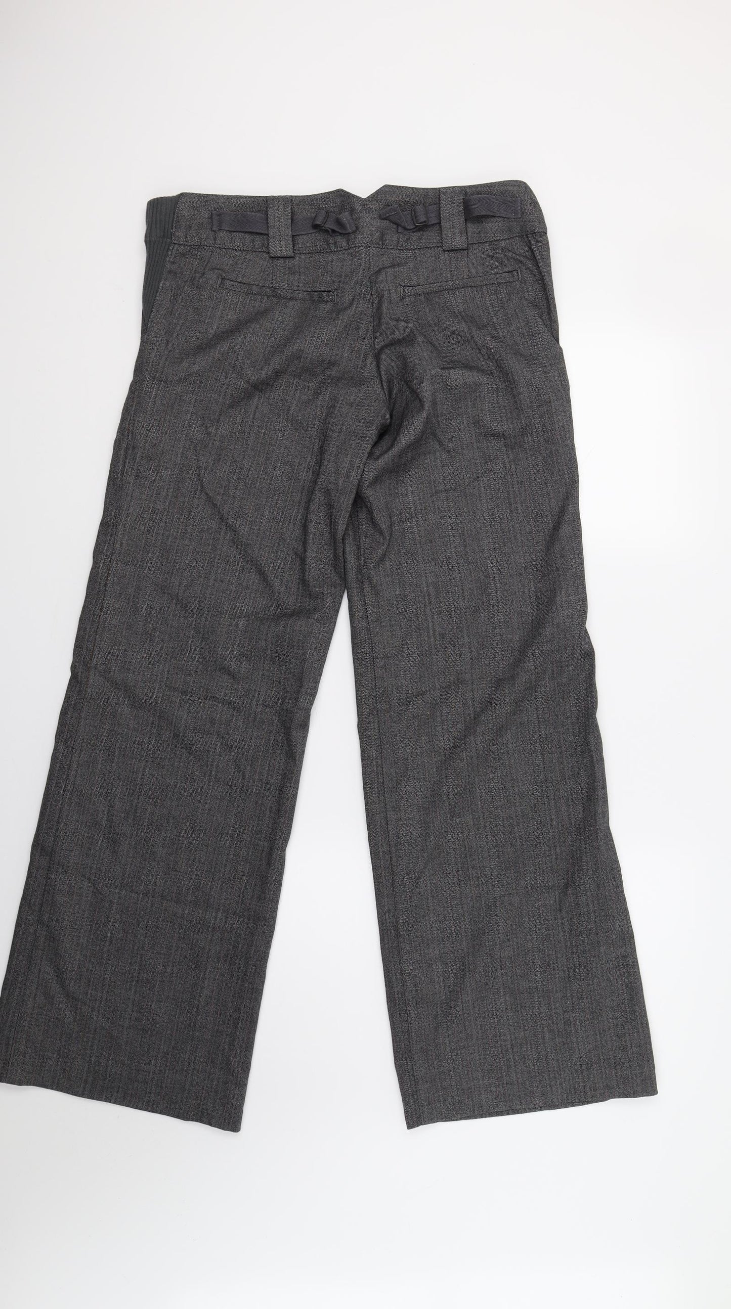 Topshop Womens Grey   Trousers  Size 10 L30 in