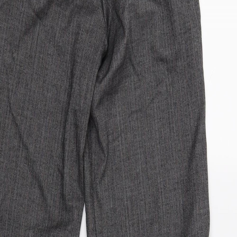 Topshop Womens Grey   Trousers  Size 10 L30 in