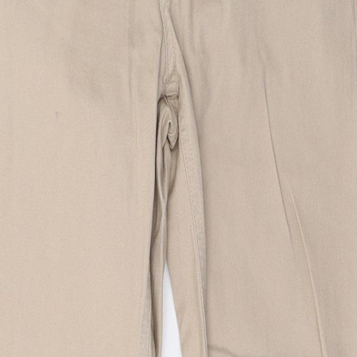 Dunes Womens Beige  Denim Straight Jeans Size 12 L28 in