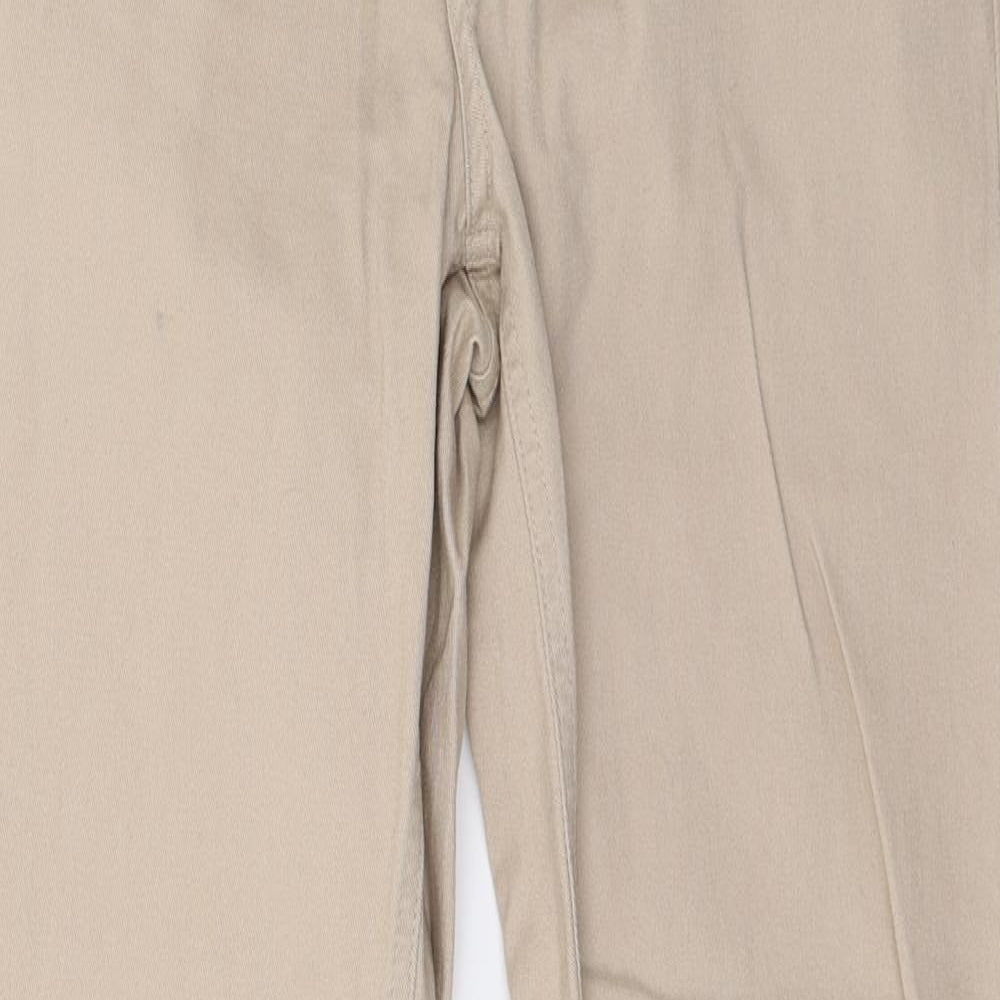 Dunes Womens Beige  Denim Straight Jeans Size 12 L28 in
