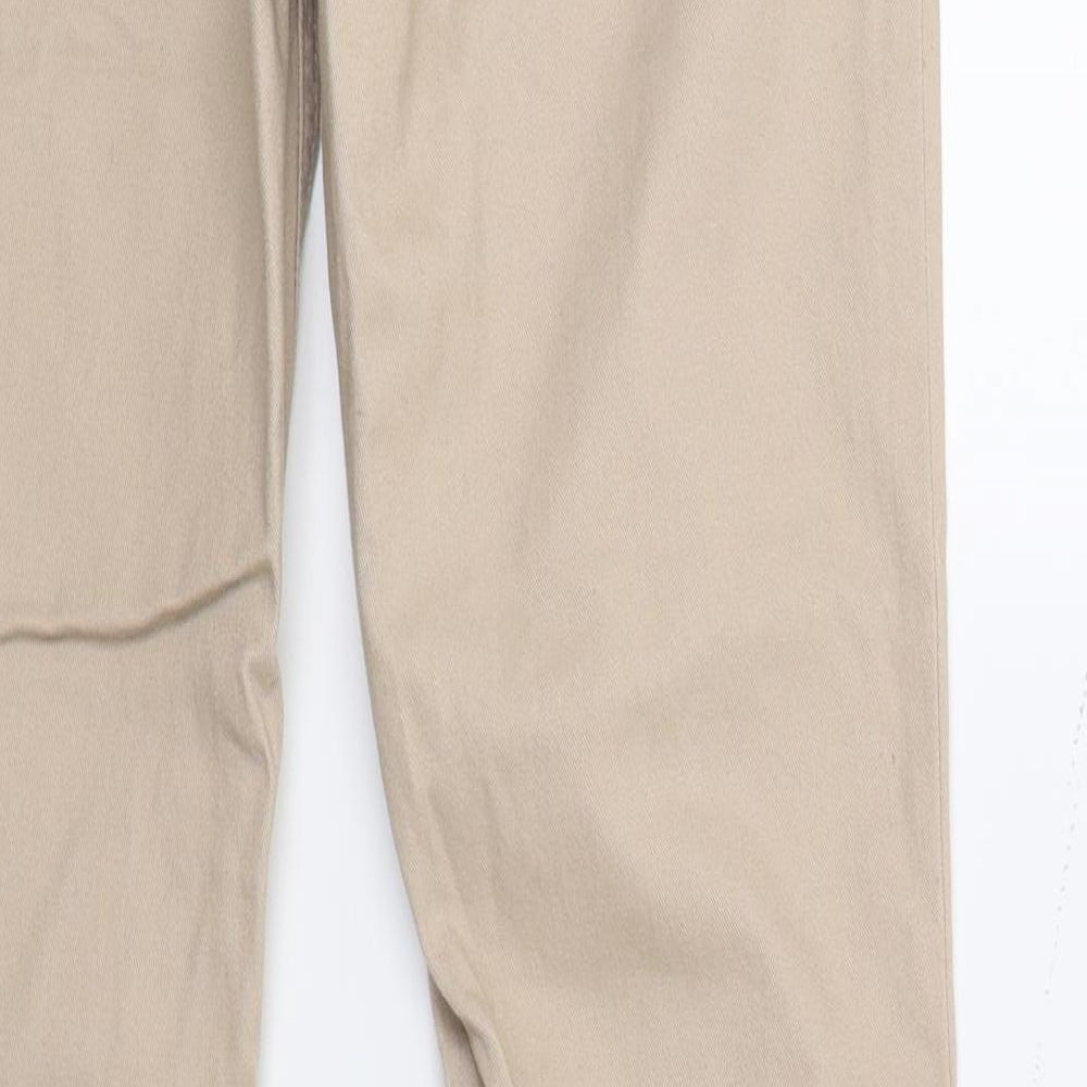 Dunes Womens Beige  Denim Straight Jeans Size 12 L28 in