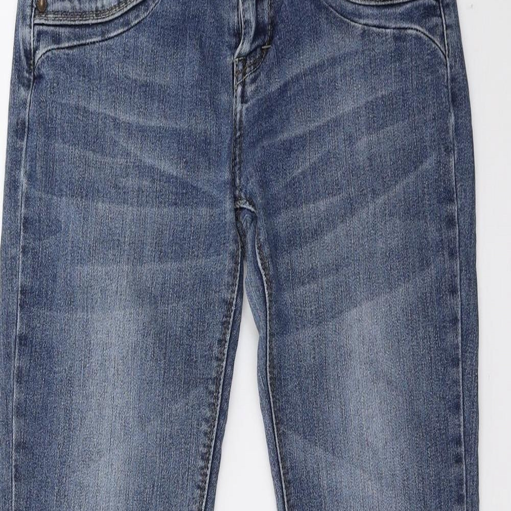 Jane Norman Womens Blue  Denim Bootcut Jeans Size 8 L29 in