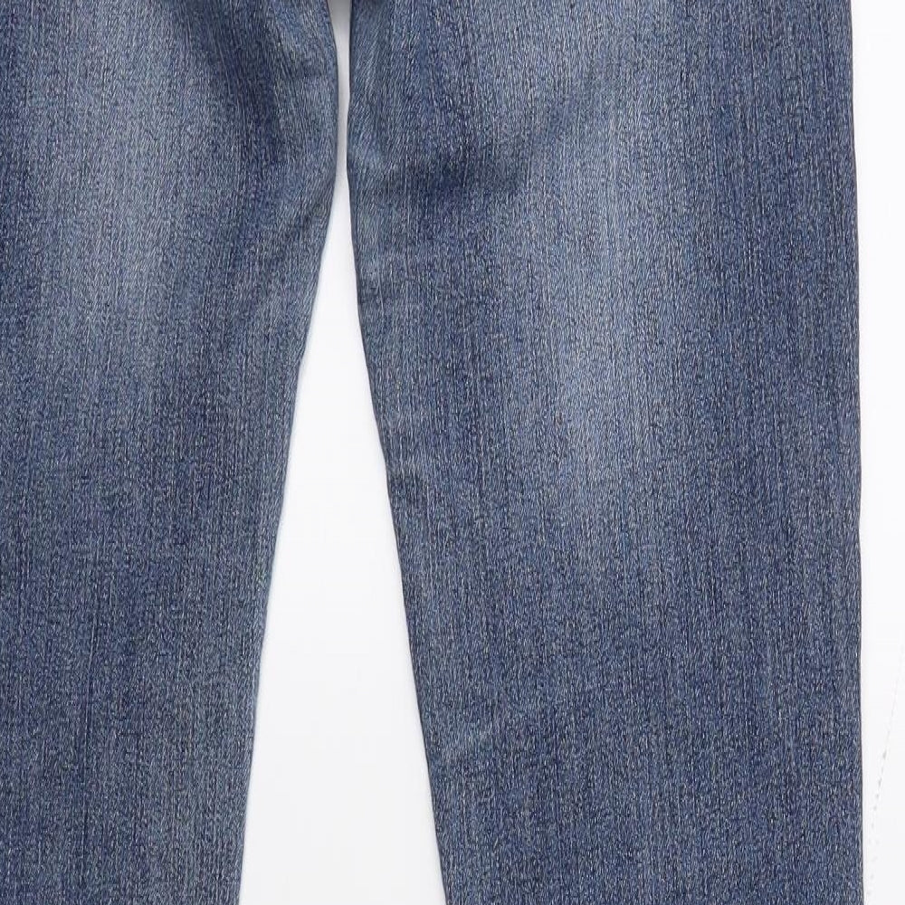 Jane Norman Womens Blue  Denim Bootcut Jeans Size 8 L29 in
