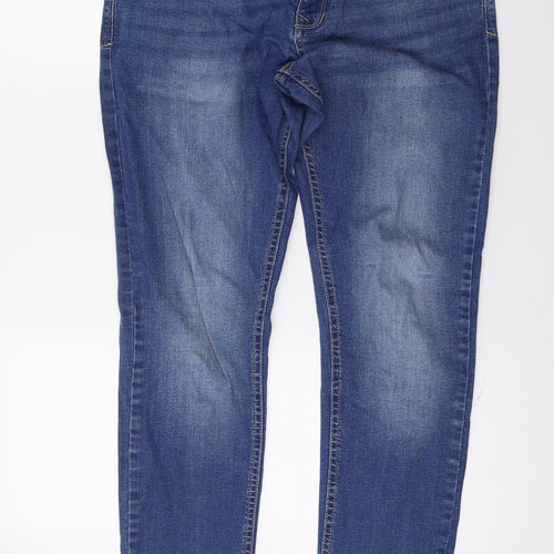 Peacocks Womens Blue  Denim Boyfriend Jeans Size 10 L29 in