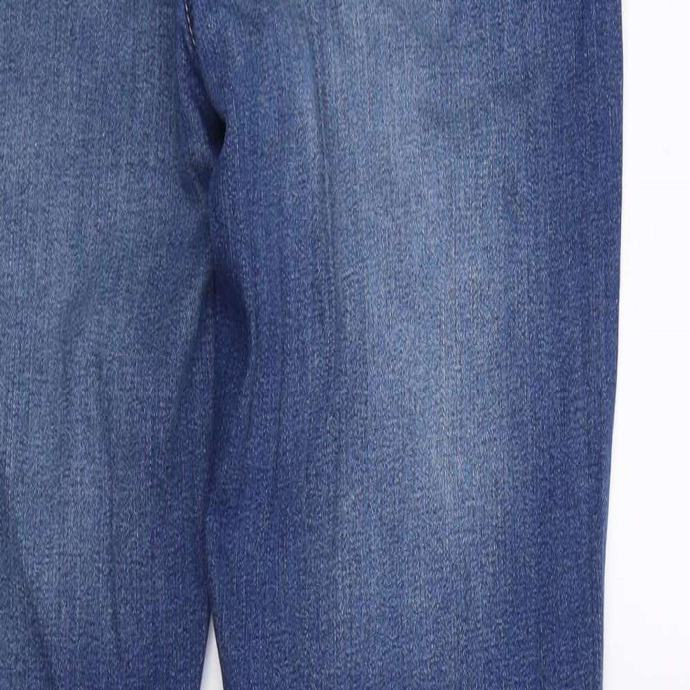 Peacocks Womens Blue  Denim Boyfriend Jeans Size 10 L29 in