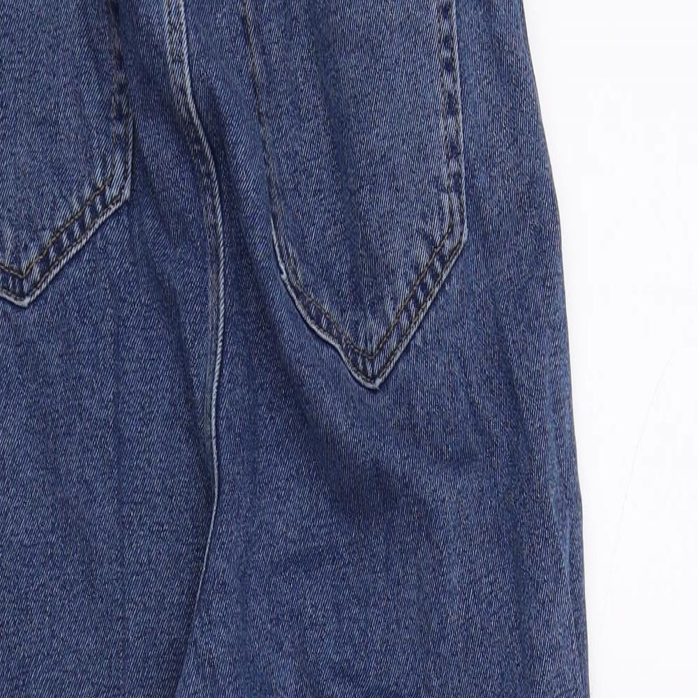New Look Womens Blue  Denim Tapered Jeans Size 14 L27 in