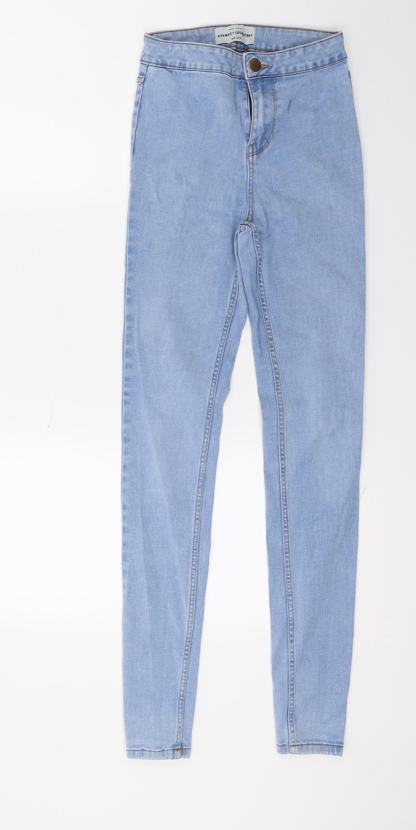 New Look Womens Blue  Denim Skinny Jeans Size 6 L27 in