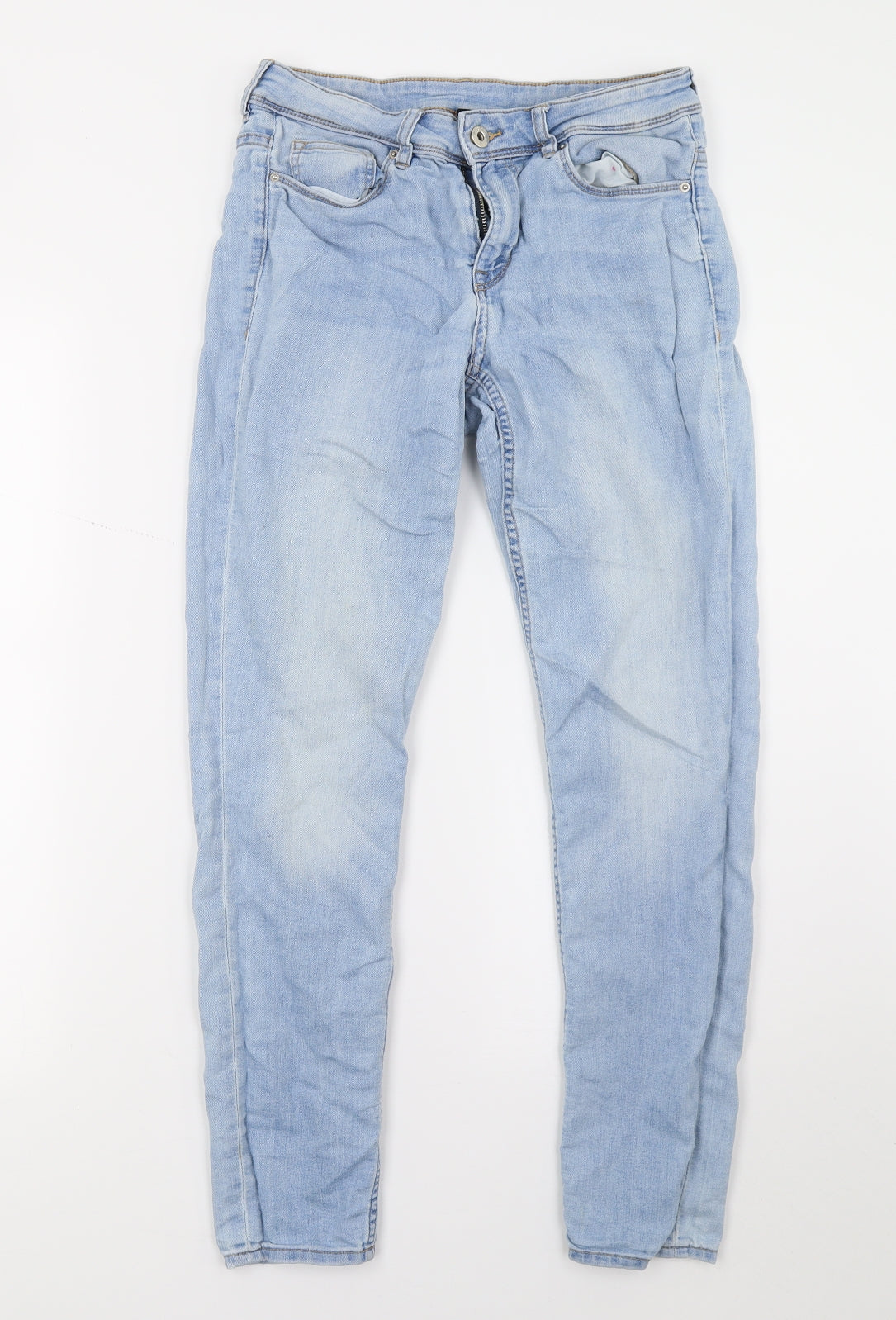 Divided Womens Blue  Denim Skinny Jeans Size 10 L24 in