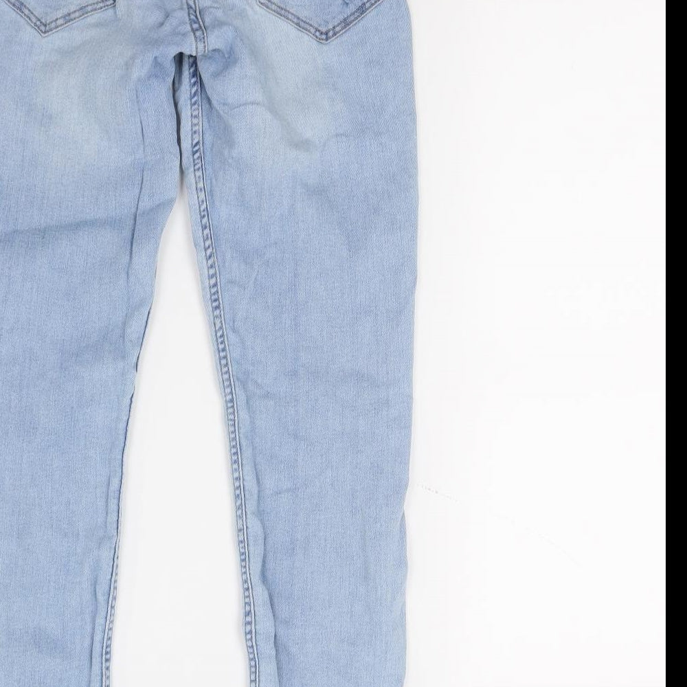 Divided Womens Blue  Denim Skinny Jeans Size 10 L24 in