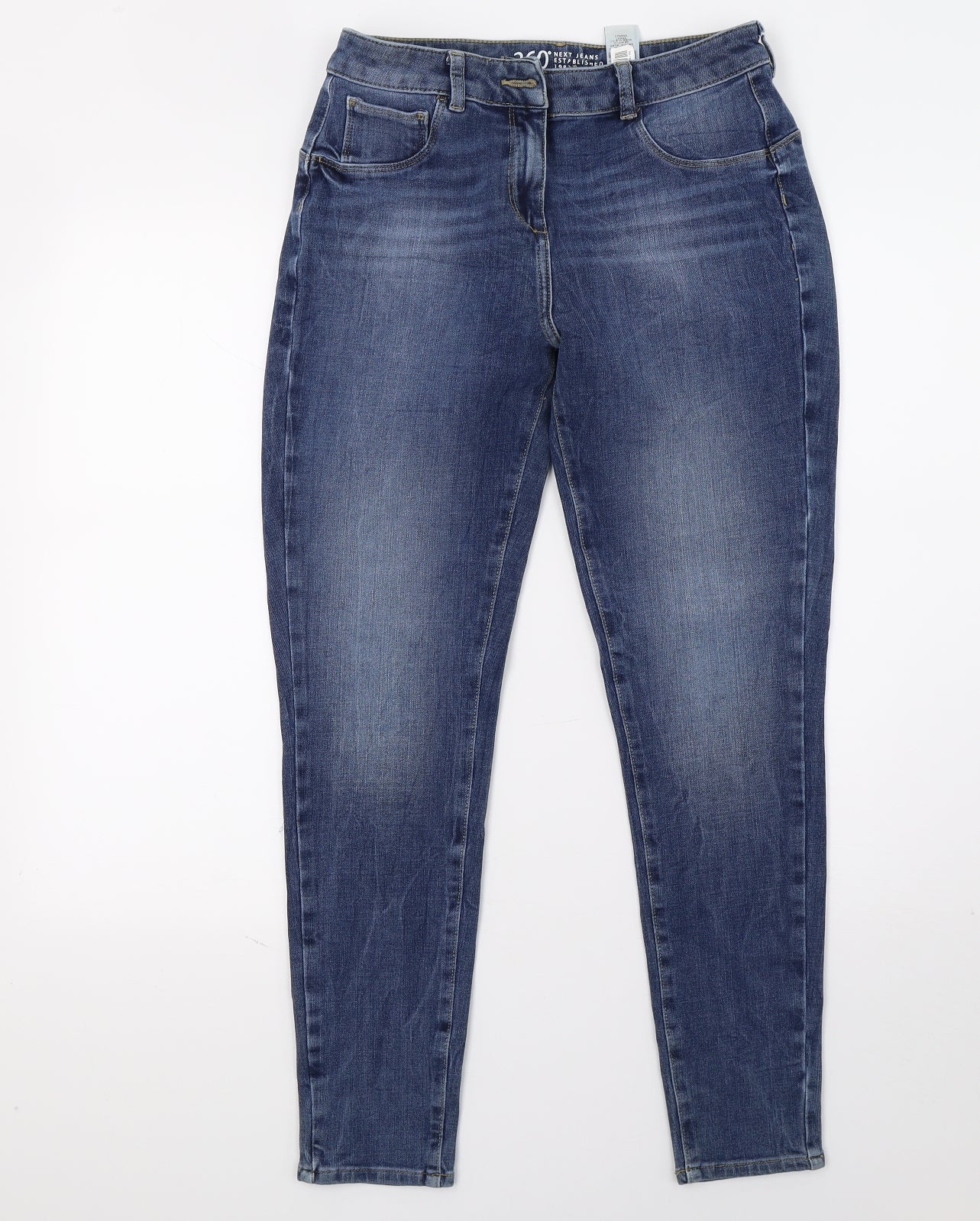 NEXT Womens Blue  Denim Skinny Jeans Size 14 L27 in