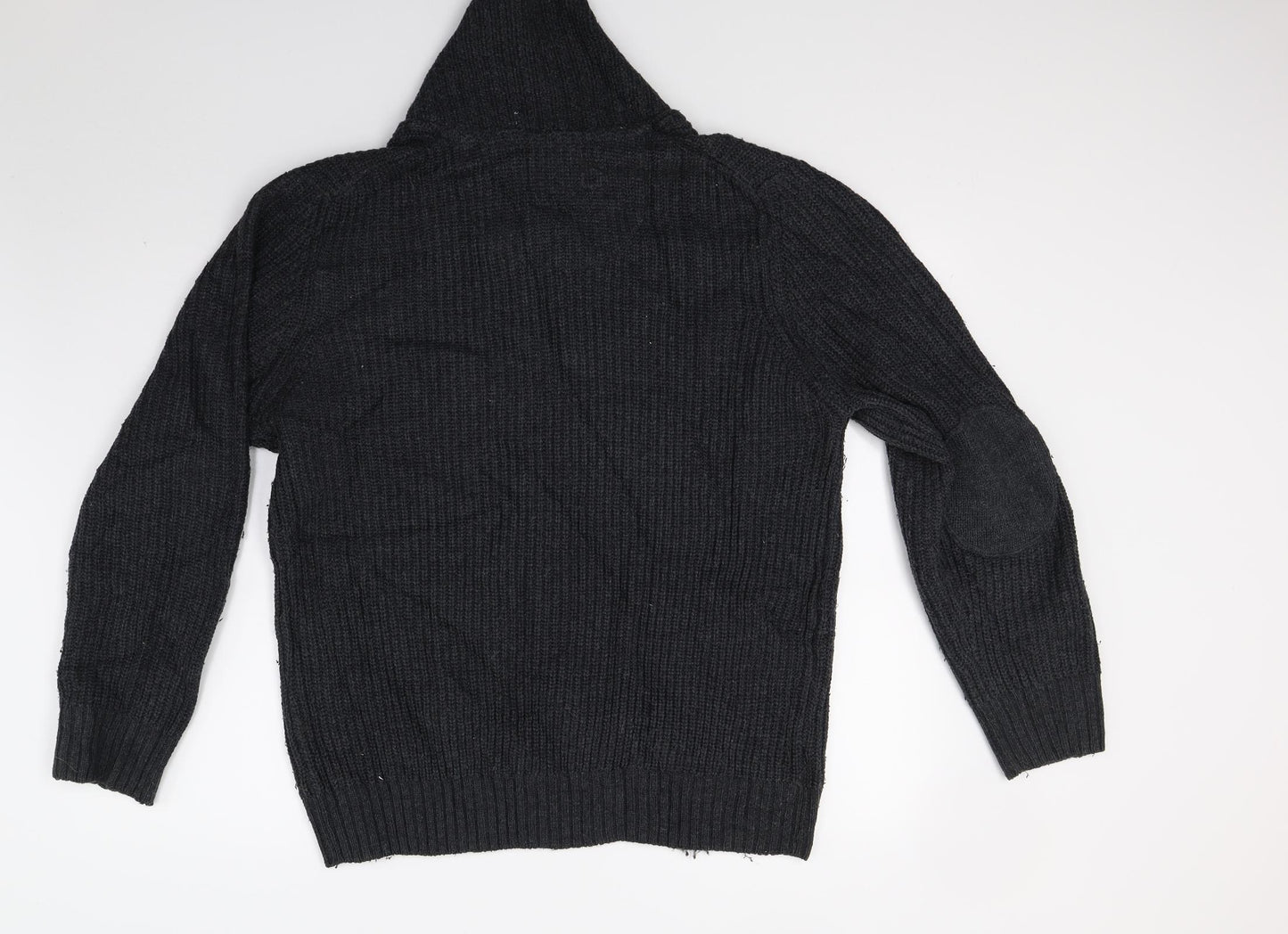TU Mens Grey  Knit Pullover Jumper Size M