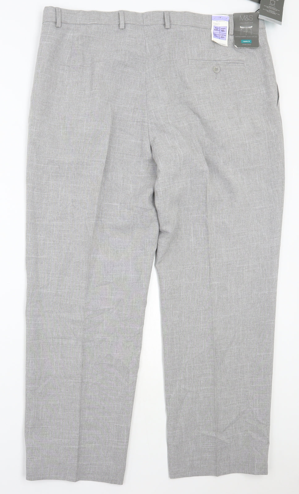 Marks and Spencer Mens Grey   Trousers  Size 40 L29 in