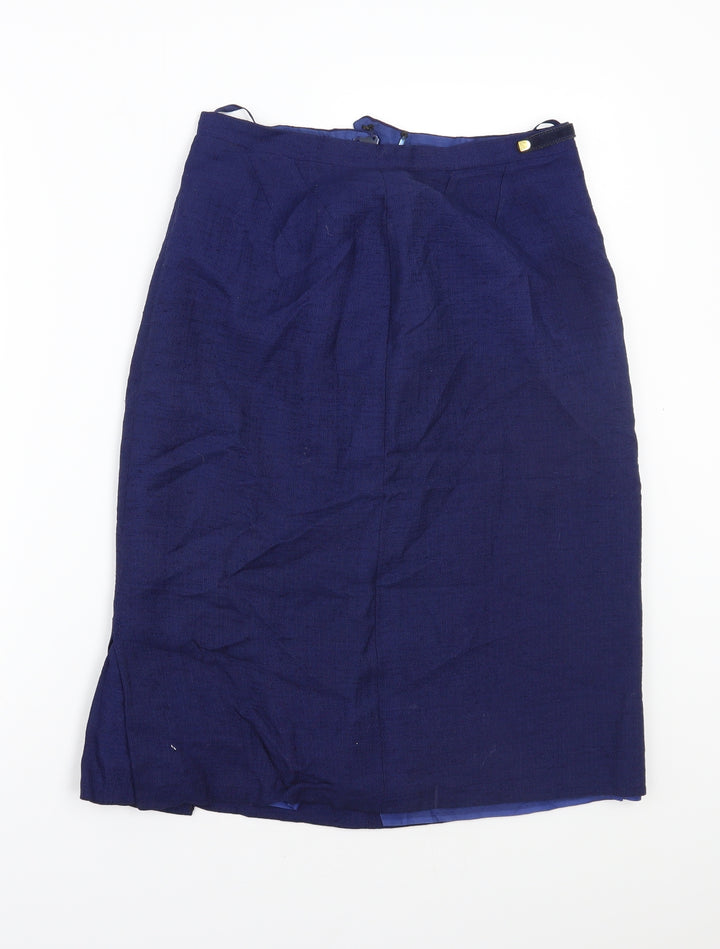Preworn Womens Blue   A-Line Skirt Size 28