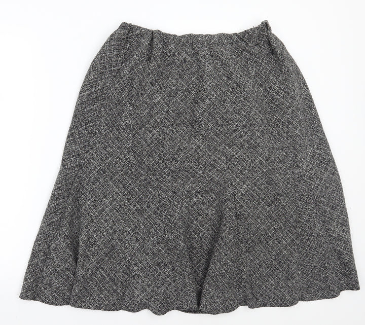 Preworn Womens Black A-Line Skirt