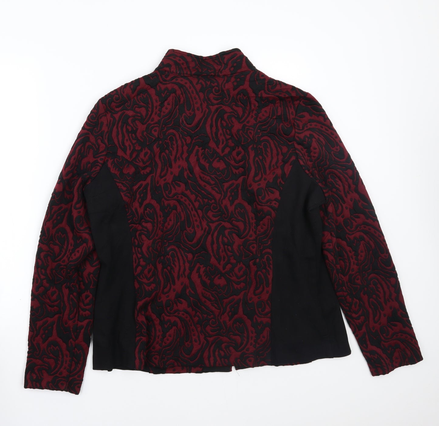 Mr max Womens Red Paisley  Jacket Coat Size XL