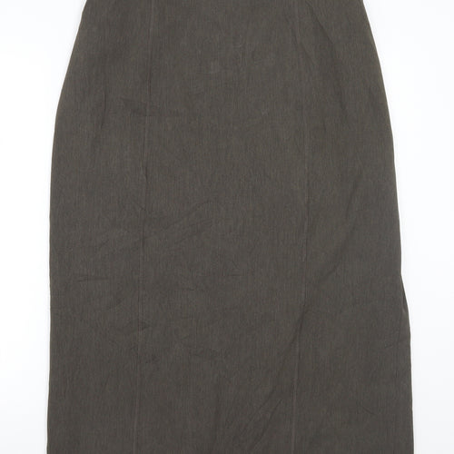 ELVI Womens Green   A-Line Skirt