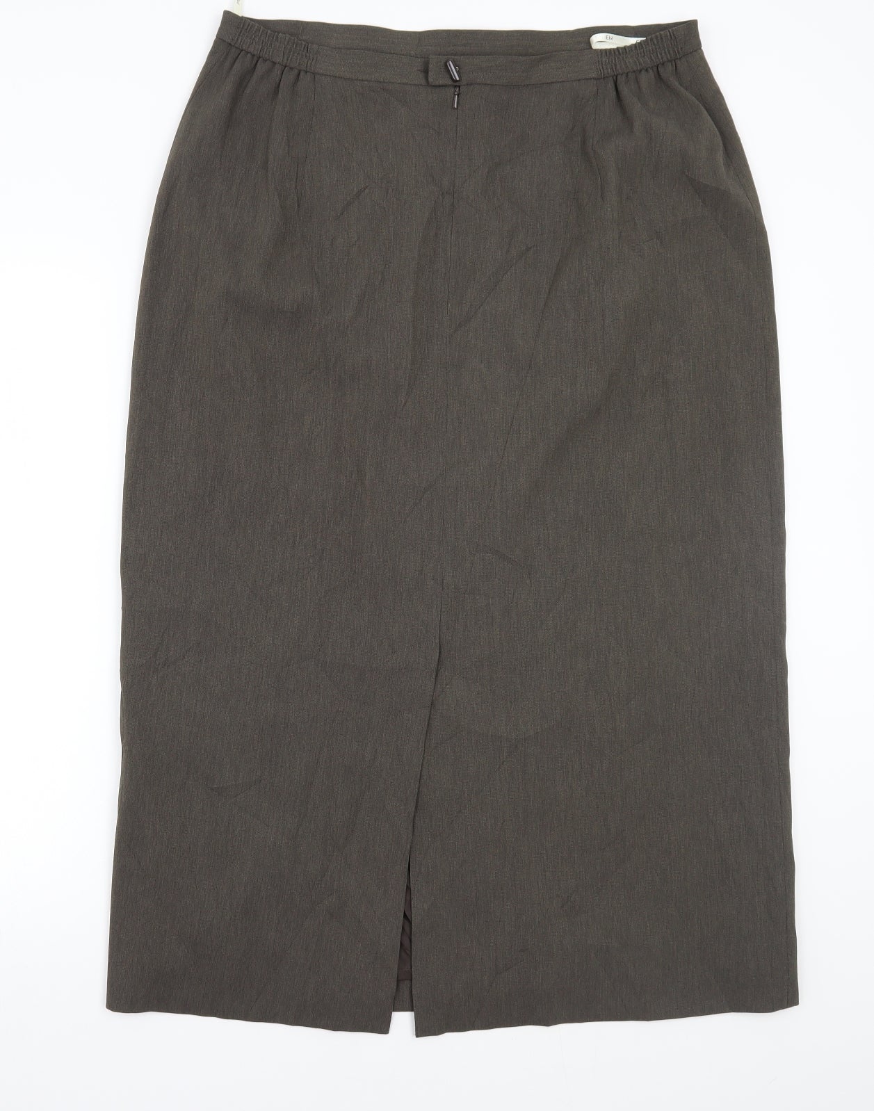 ELVI Womens Green   A-Line Skirt