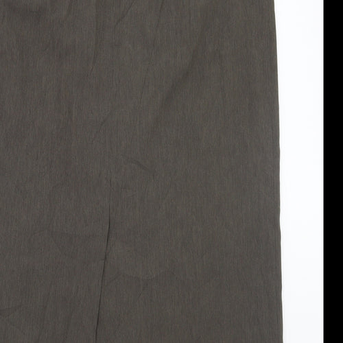ELVI Womens Green   A-Line Skirt
