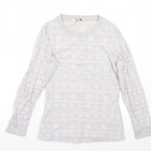 Love to lounge Womens Grey  Rayon Babydoll Pyjama Top Size S