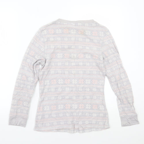 Love to lounge Womens Grey  Rayon Babydoll Pyjama Top Size S