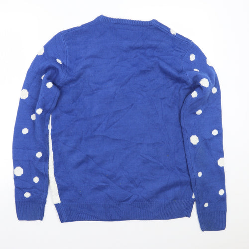Primark Mens Blue   Pullover Jumper Size M  - Christmas