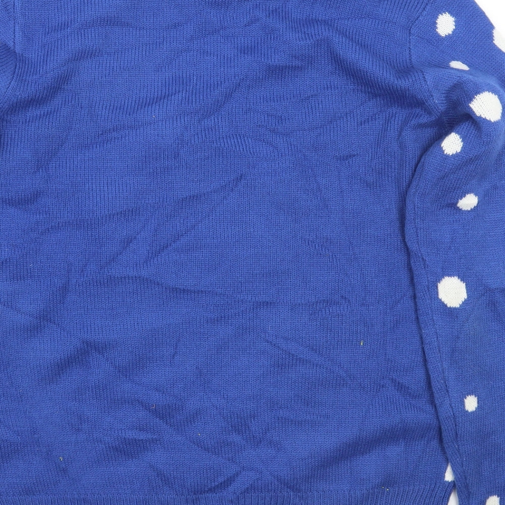 Primark Mens Blue   Pullover Jumper Size M  - Christmas