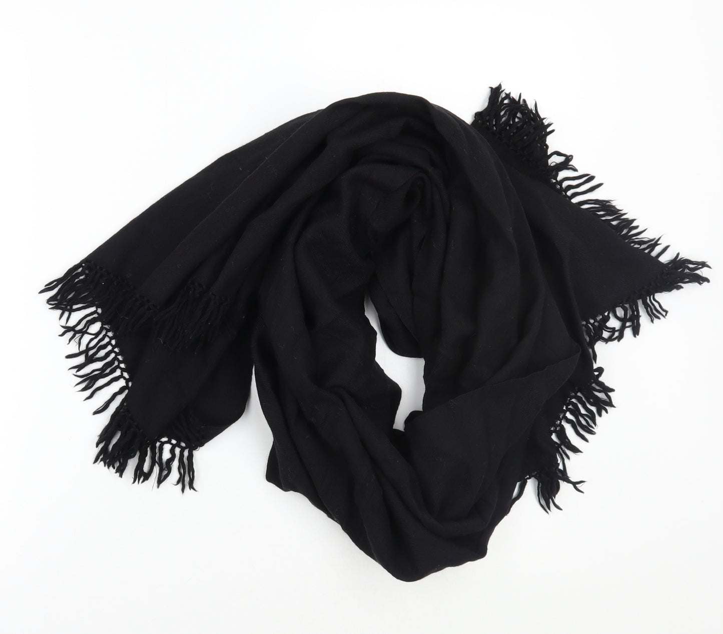Preworn Womens Black    Scarf