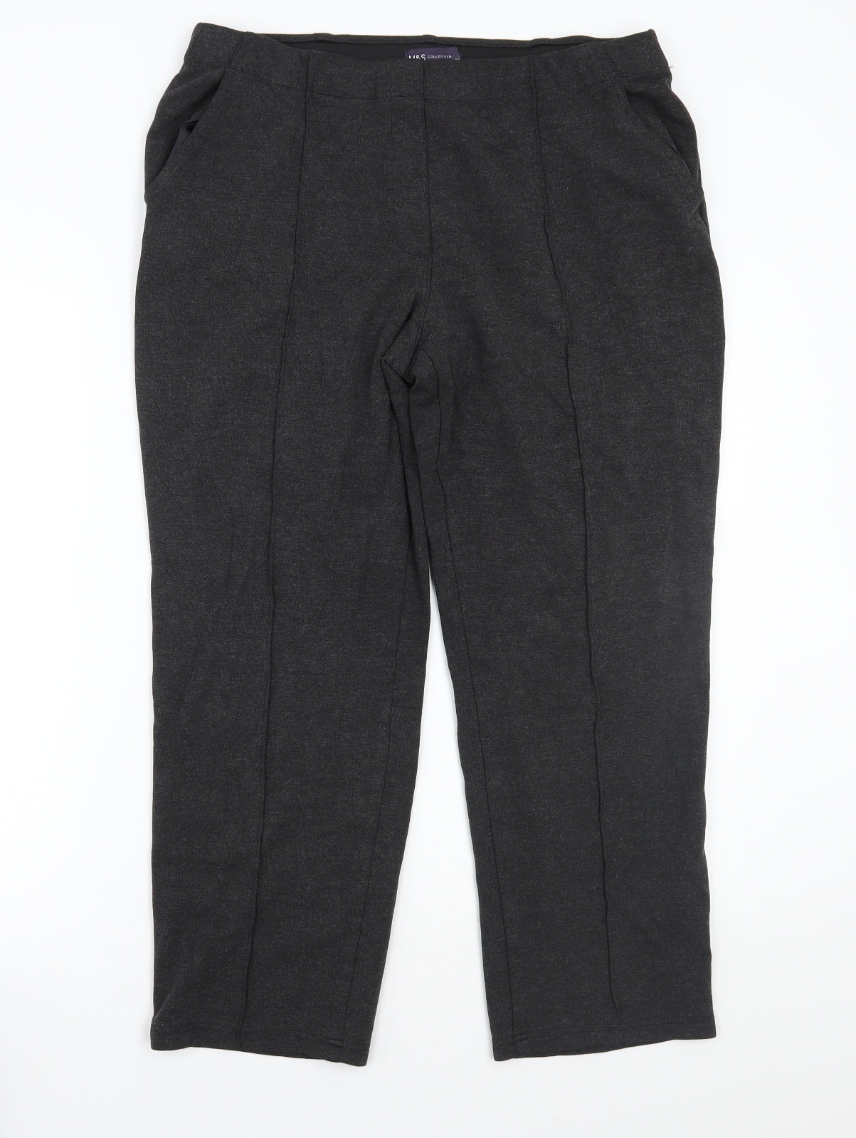 Marks and Spencer Womens Grey   Trousers  Size 16 L24 in
