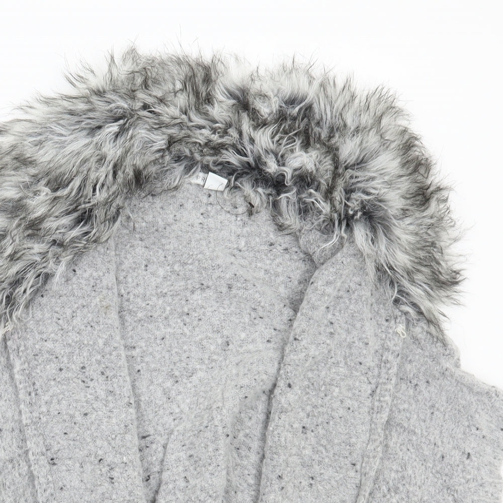 Primark Girls Grey   Cardigan Jumper Size 8-9 Years