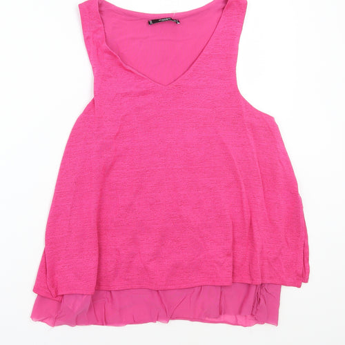 Mango Womens Pink   Basic T-Shirt Size M