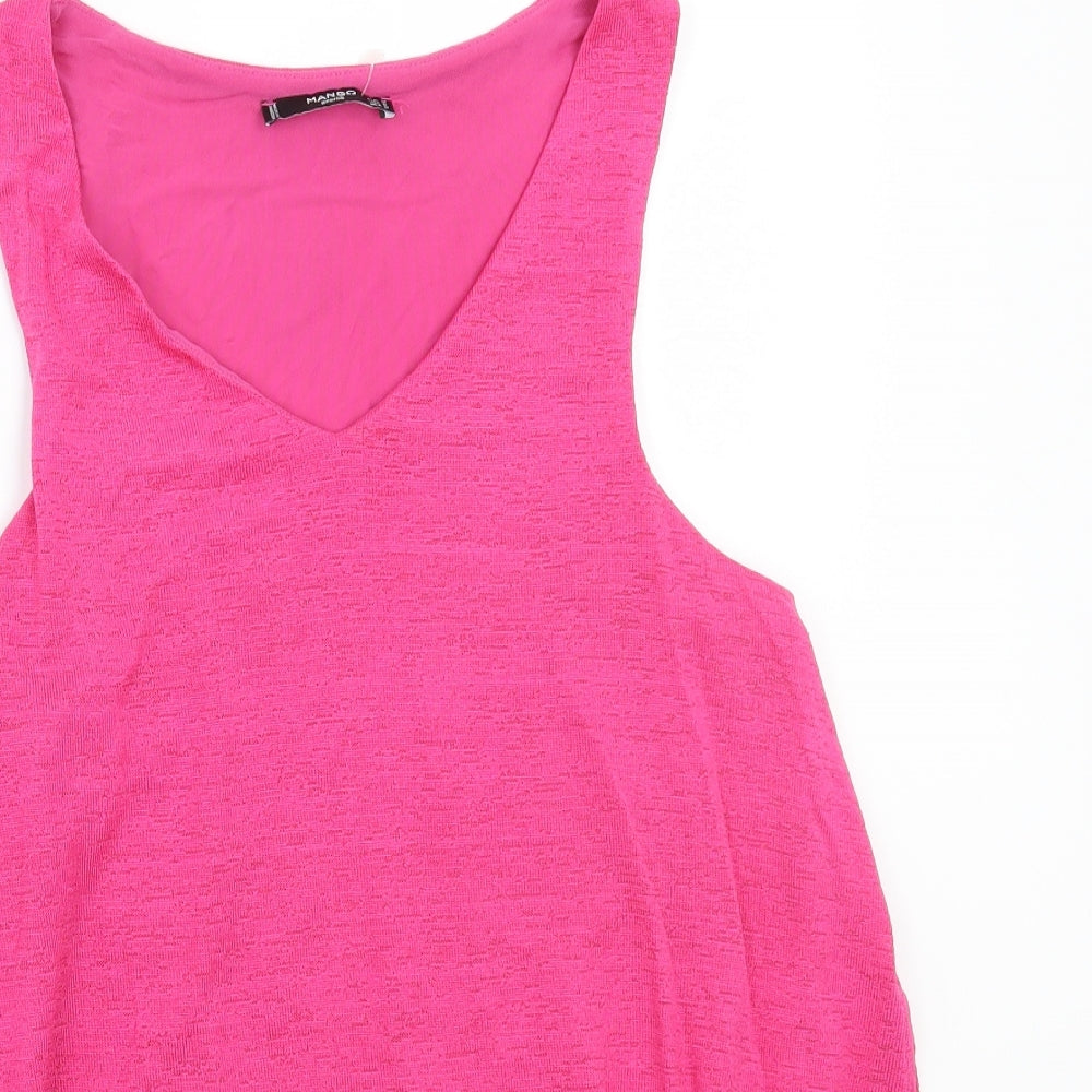 Mango Womens Pink   Basic T-Shirt Size M