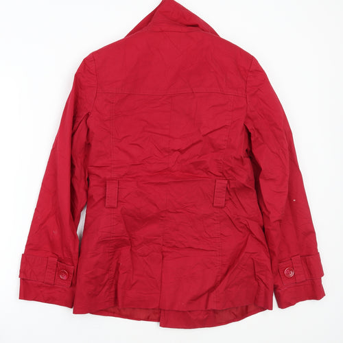 TU Womens Red   Jacket Coat Size 10