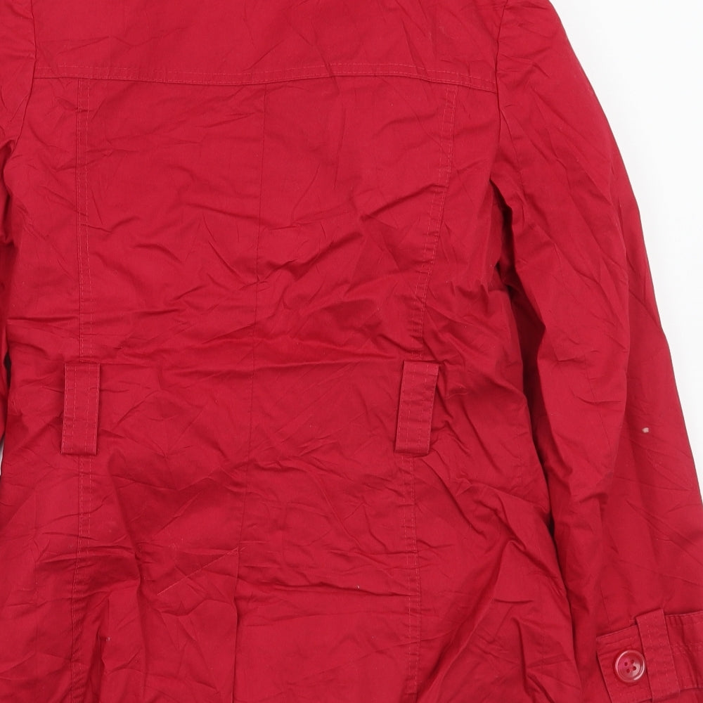 TU Womens Red   Jacket Coat Size 10