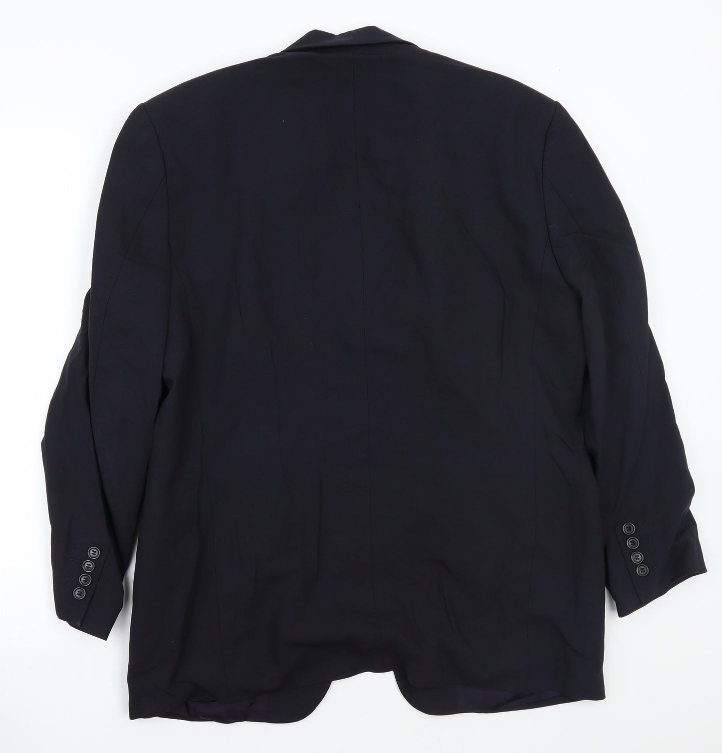 Detail Womens Blue  Ramie Jacket Blazer Size 40