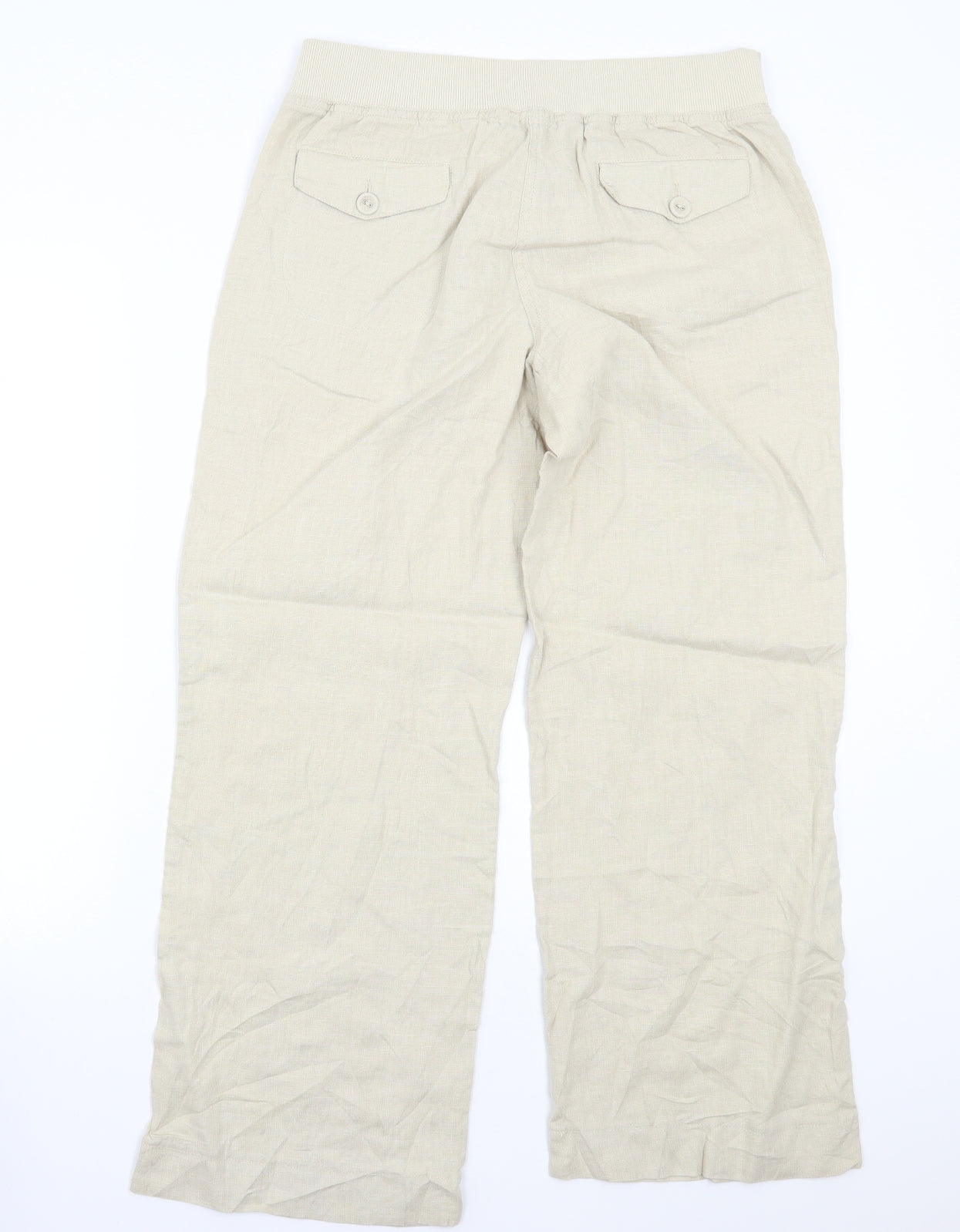 Moda Womens Beige   Trousers  Size 14 L27 in