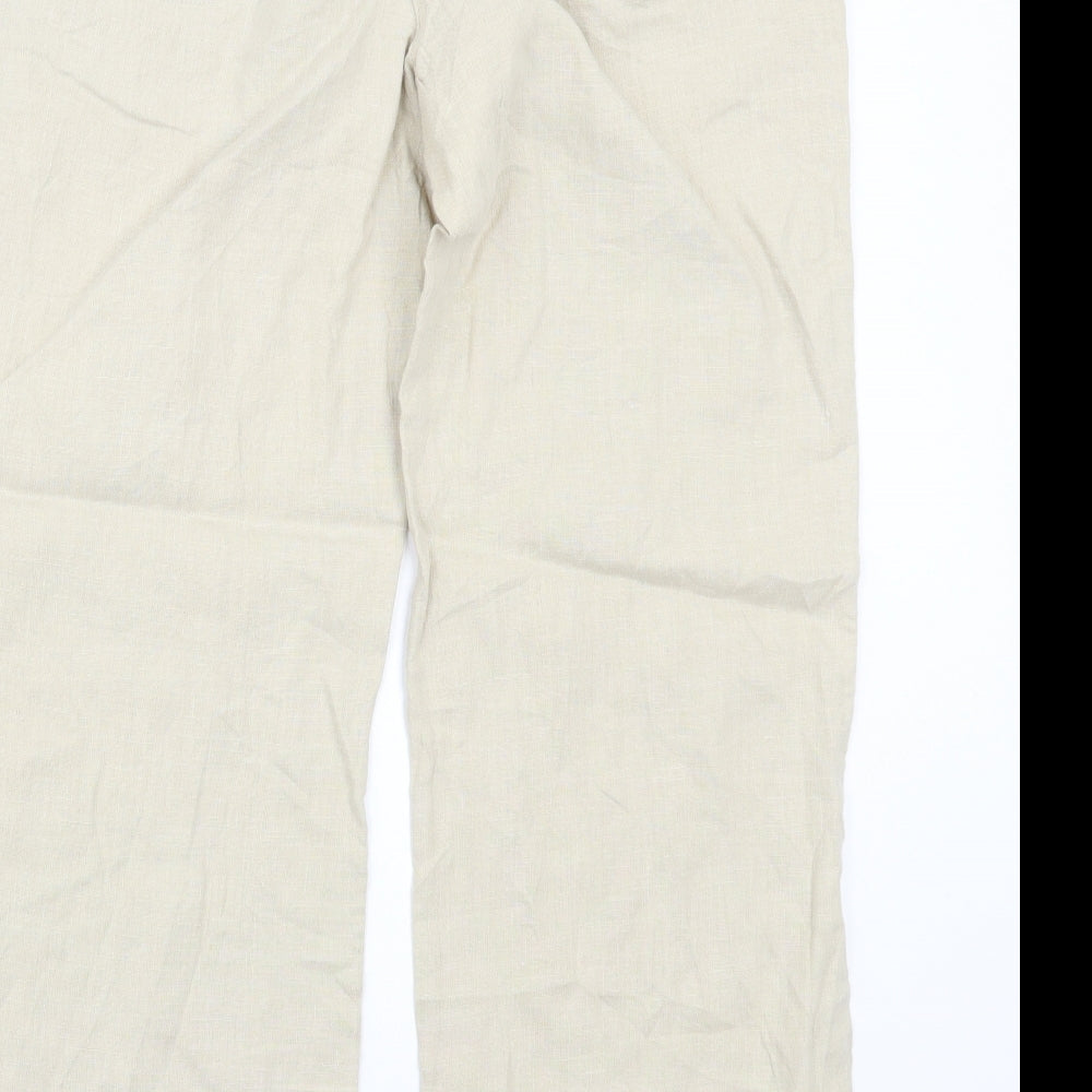 Moda Womens Beige   Trousers  Size 14 L27 in