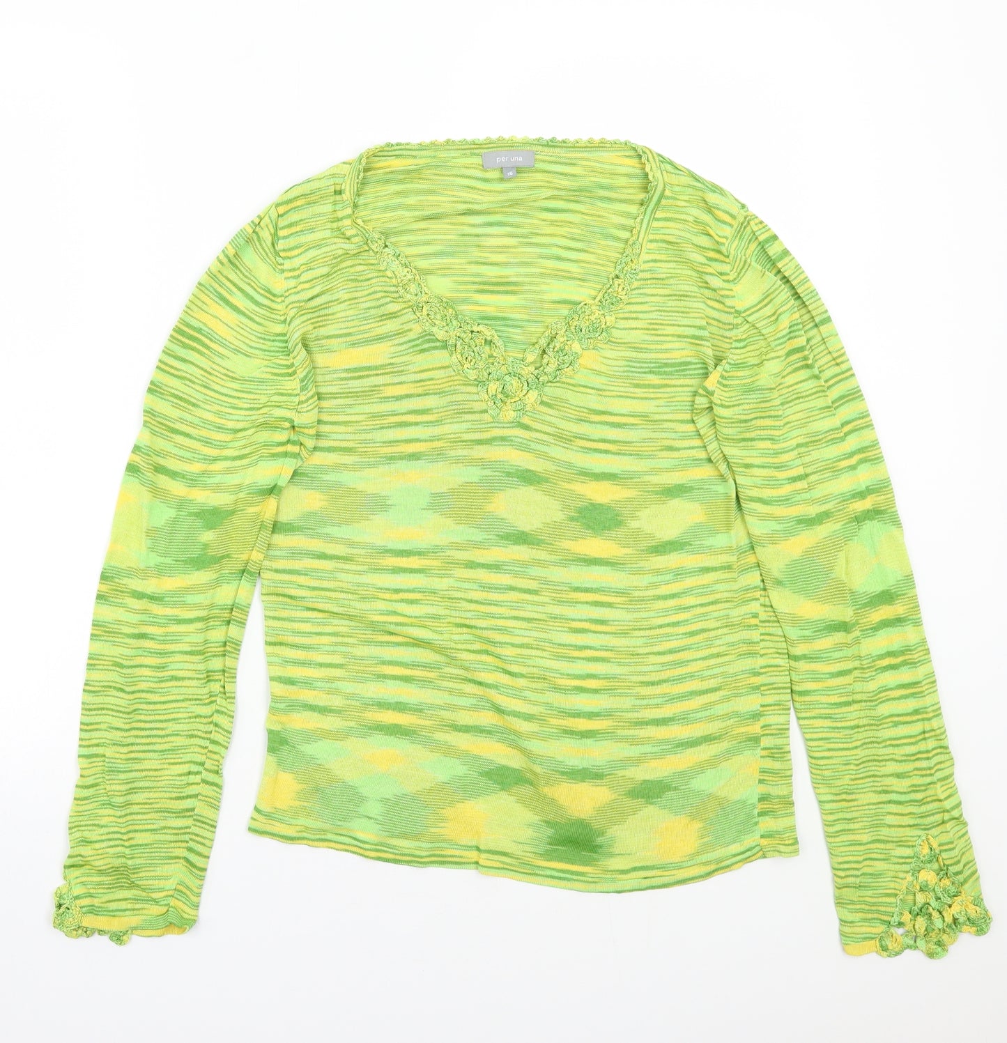 Per Una Womens Green   Basic T-Shirt Size 16