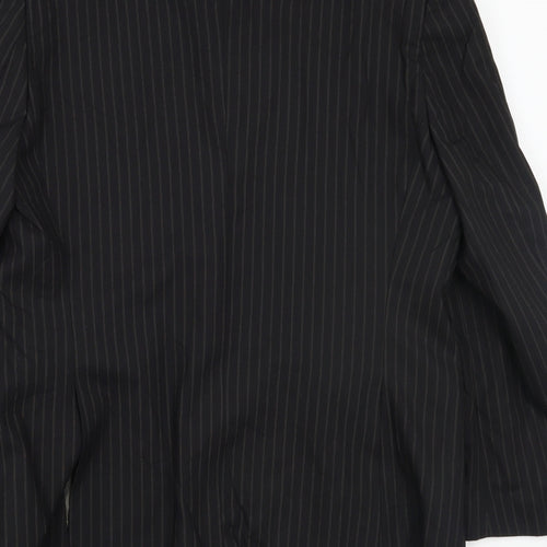 Preworn Mens Black   Jacket Suit Jacket Size 44