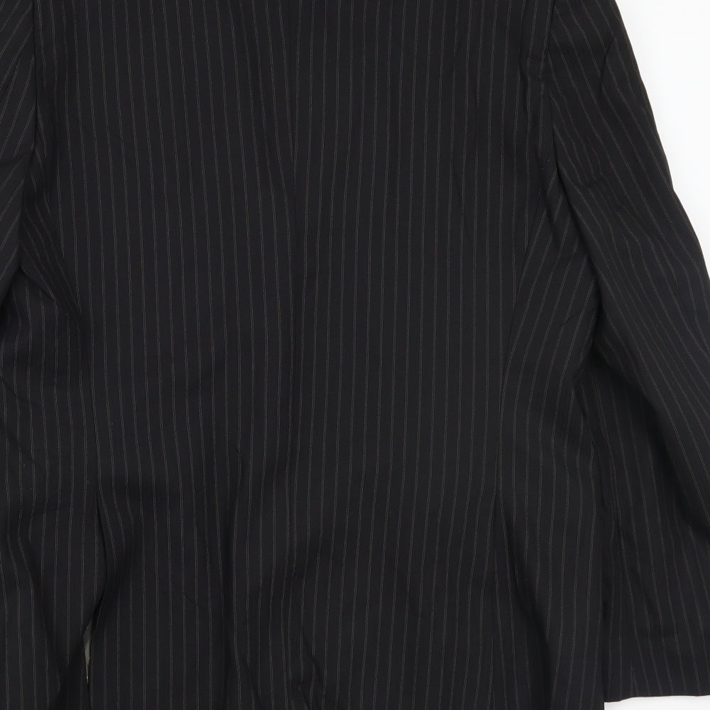 Preworn Mens Black   Jacket Suit Jacket Size 44