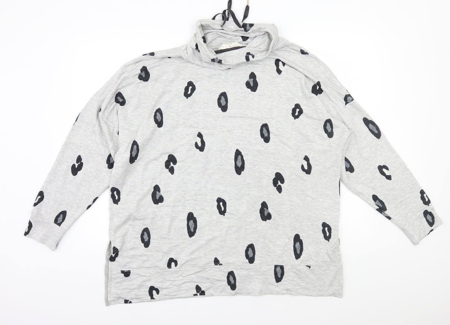 Duvet days Womens Grey Animal Print  Pullover Jumper Size 20