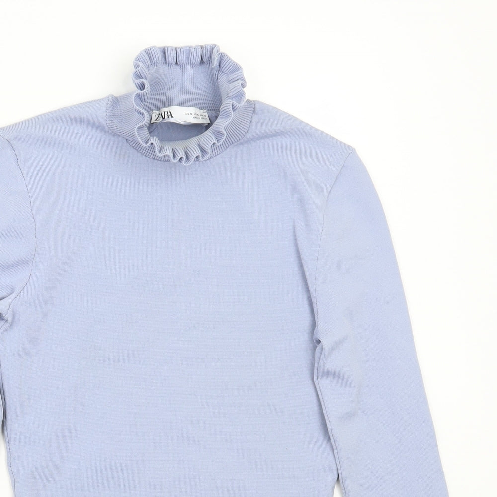 Zara Womens Blue   Basic T-Shirt Size S